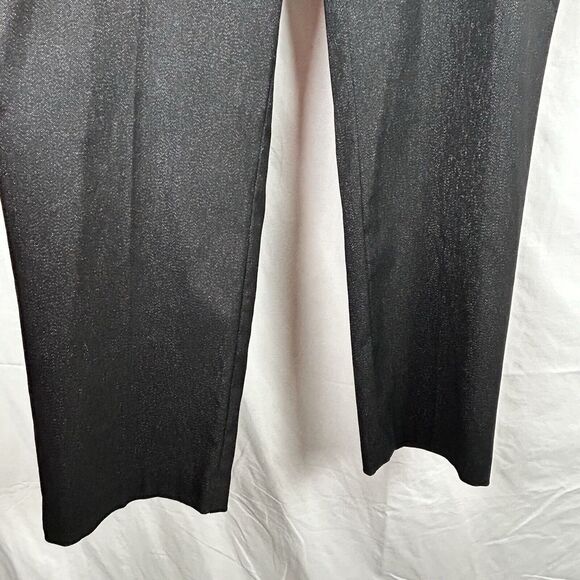 Lane Bryant Allie Boot Sparkle Pants 18 Regular Black Shimmer Stretch Holiday - Picture 4 of 11